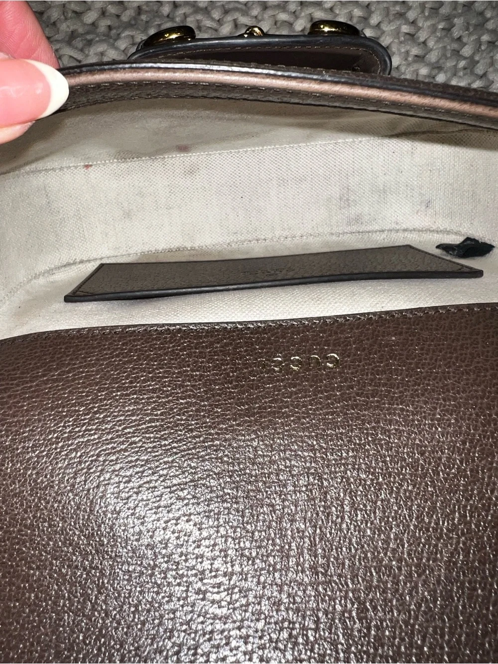 Gucci Monogram Jumbo GG Horsebit 1955 Crossbody Bag - Picture 13 of 16